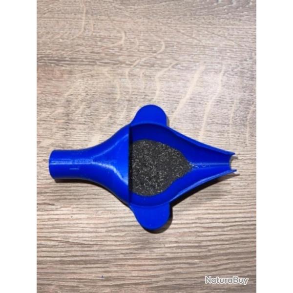 Coupelle pour balance bleu avec entonnoir powder funnel int�gr�
