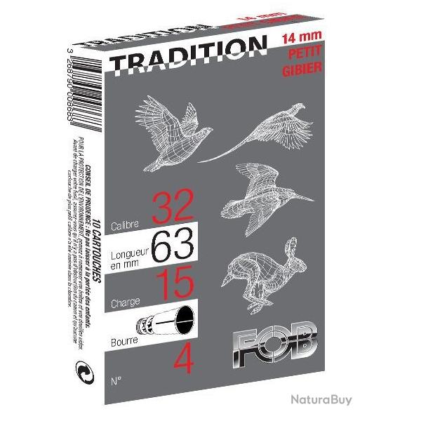 Cartouches Fob Tradition Cal 14 mm x 25