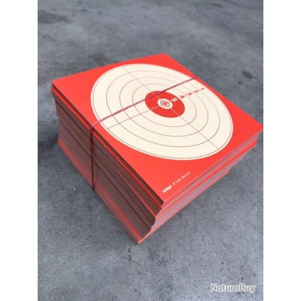 250 cibles 14x14 cartonnes