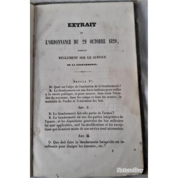 FR324100a R�glement sur le service de gendarmerie 1847