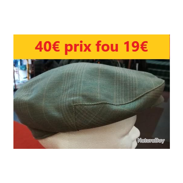 casquette �t� VERT taille 57    PINEAU         1965-57