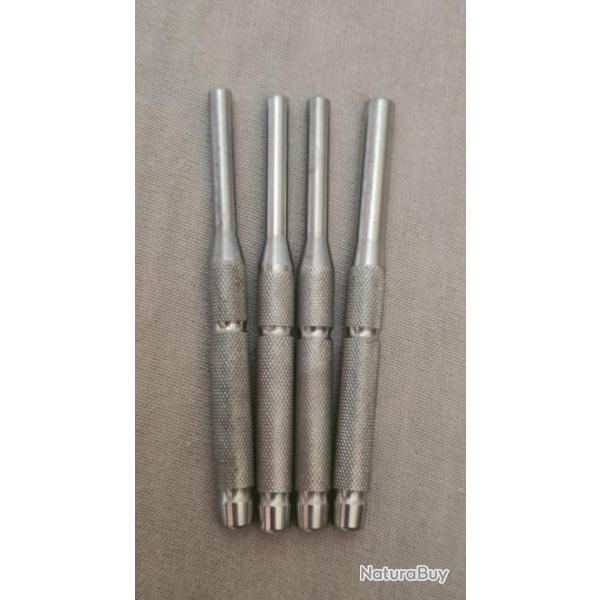 4 chasses goupilles pour pistolets et armes longues (restes 2 produits)
