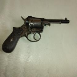 revolver a broche en 9mm type lefaucheux