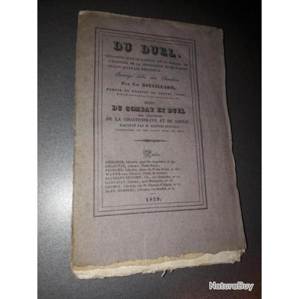 Ch. Bataillard  du duel 1829 - duel de Jarnac