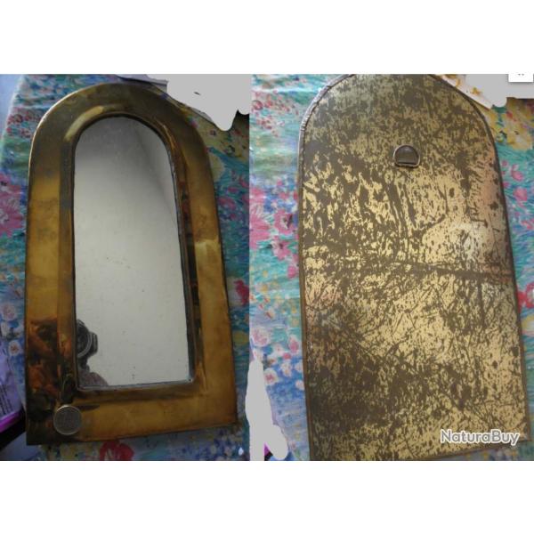 miroir en cuivre verre d'origine