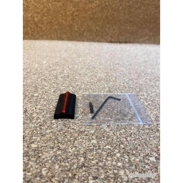 TRUGLO hausse rouge fluo 7/16 FIN DE SERIE