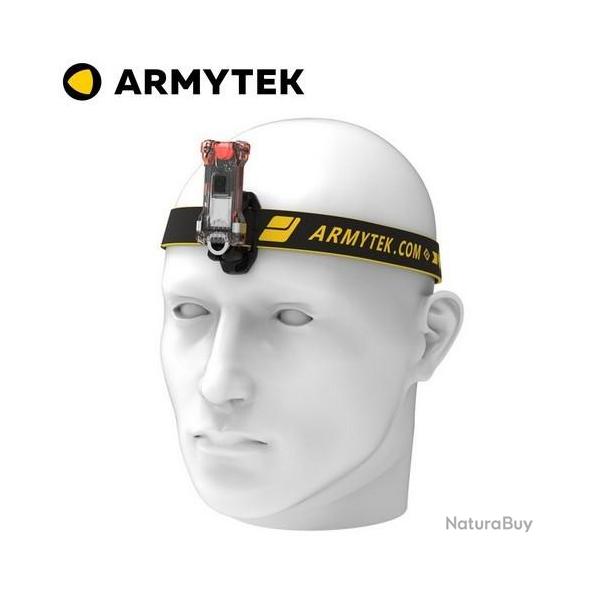 Lampe Frontale Armytek Zippy WR ES ? 120 Lumens Blanc / 30 Lumens Rouge Rechargeable ? Base aimant�e