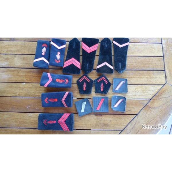 LOT ECUSSONS PATCHS  FOURREAUX POMPIERS