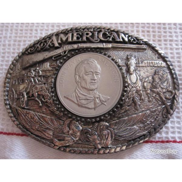 " PRIX EN BAISSE"BOUCLE JOHN WAYNE "A MERICAN"  BOUCLE COMMEMORATIVE