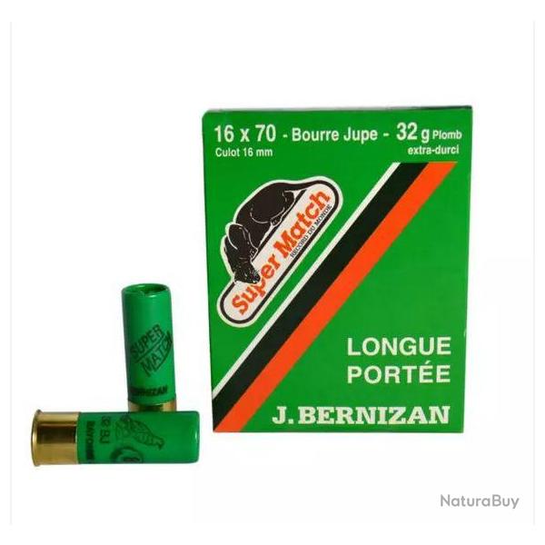SUPER MATCH Cartouche VERTE Longue Portee BJ Cal.16X70 oxyd�es