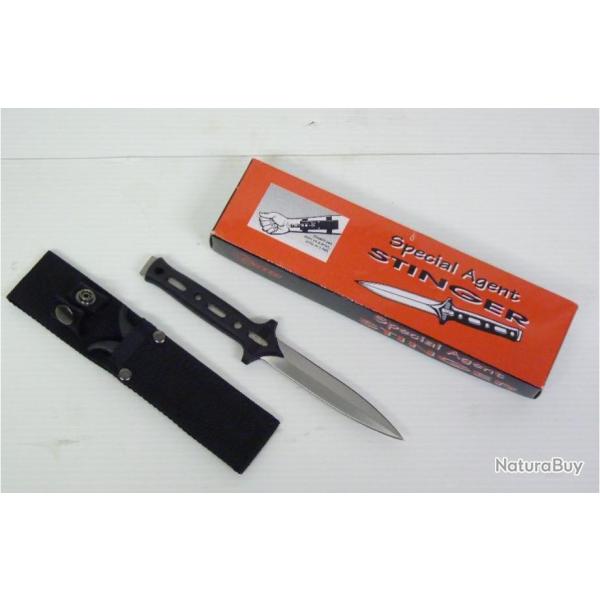 COUTEAU STINGER SPECIAL AGENT AVEC �TUI BRAS
