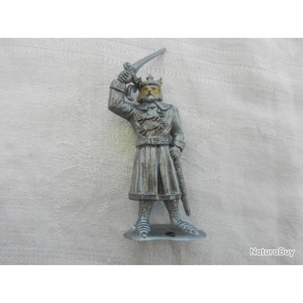 ancien soldat miniature mdival jouet plastique - roi  l'pe