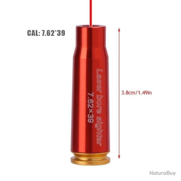 BALLE LASER CARTOUCHE COLLIMATEUR DE REGLAGE CALIBRE 7.62x39