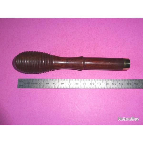 bourroir en PALISSANDRE / RENFORT LAITON pour chargement calibre 20 - VENDU PAR JEPERCUTE (D21I27)