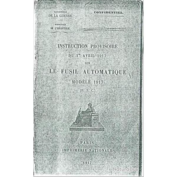 Manuel PDF model 1917 instruction provisoire fusil automatique