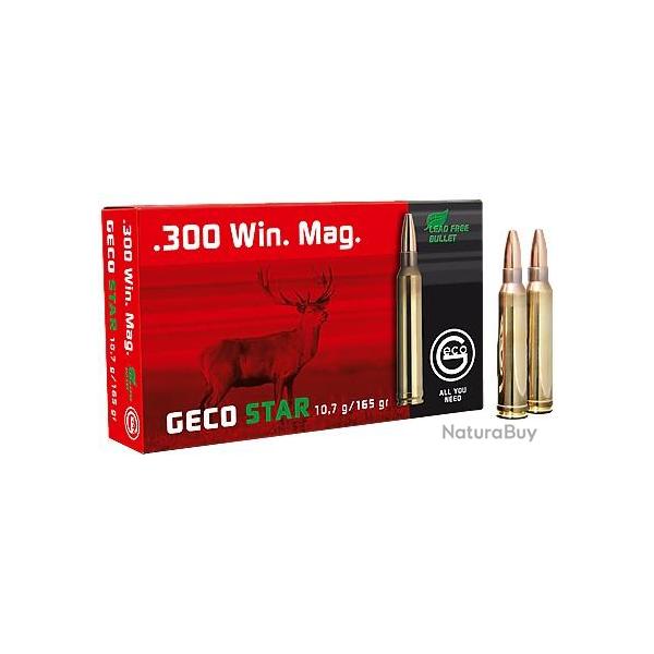 Boites de 20 cartouches Geco Star Cal.300 win magnum 165GR 10,7G