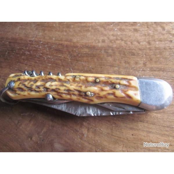 ANCIEN COUTEAU PLIANT  MULTI FONCTION  / LE PIONNIER  / 12627