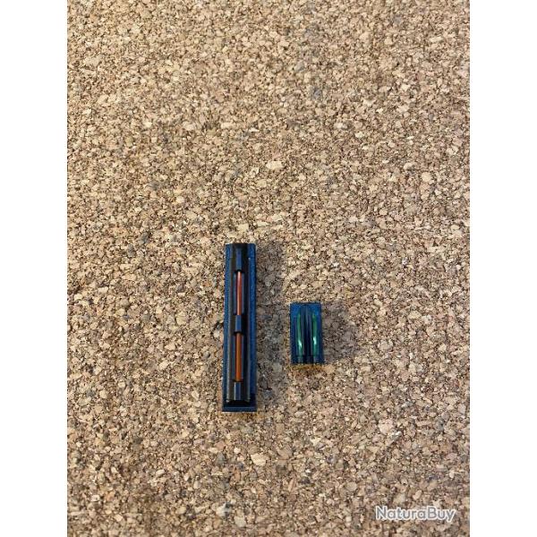 2 TRUGLO hausse et guidon xtreme autocollante pour bande de 6mm  8mm FIN DE SERIE