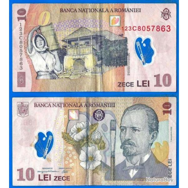 Roumanie 10 Lei 2008 Billet Polymere Europe Centrale