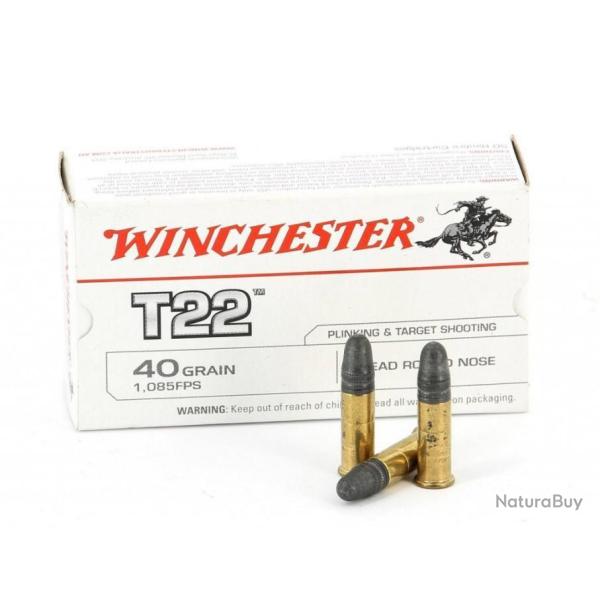 Munitions 22lr winchester T22 par 500