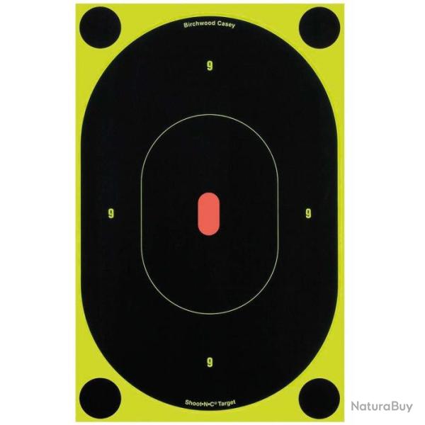 Cibles Shoot-N-C silhouette packs - Birchwood Casey 5 cibles 23 cm + - 5 cibles 23 cm + 15 cibles 10