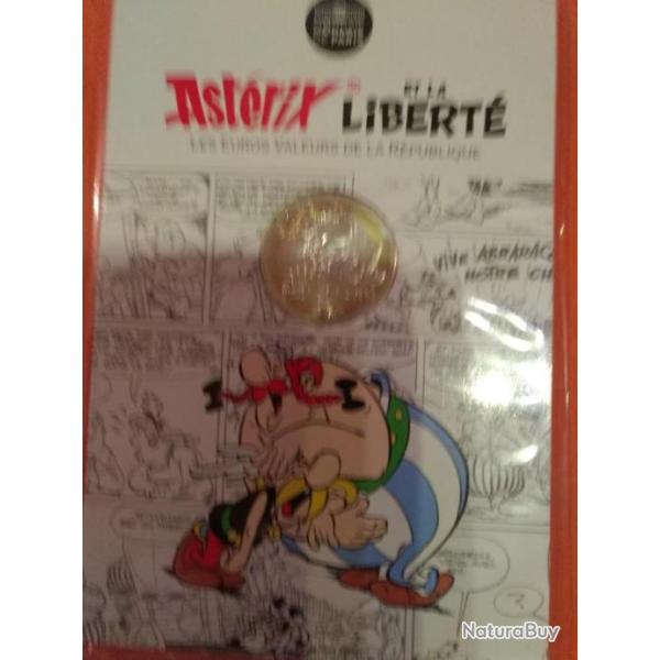 Piece 10� en Argent ASTERIX et la LIBERTE