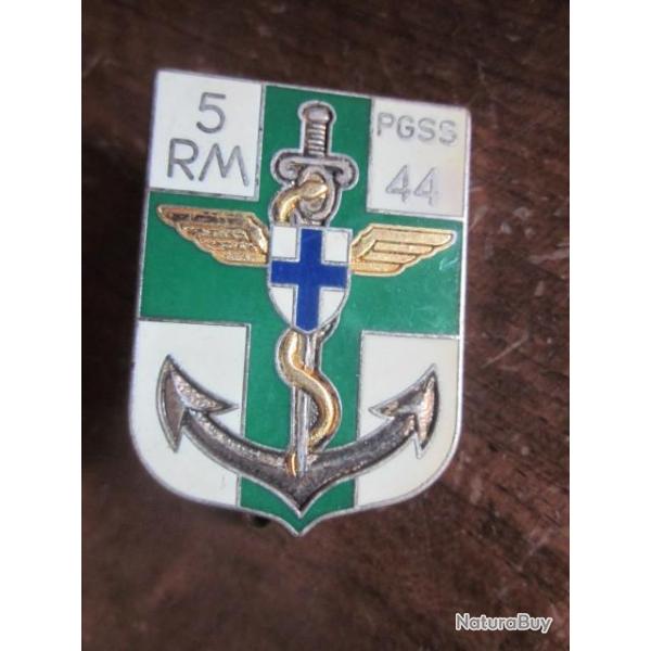 INSIGNE Ets Central de Ravitaillement Sanitaire 5 R.M, PGSS 44, A.Bertrand 2982