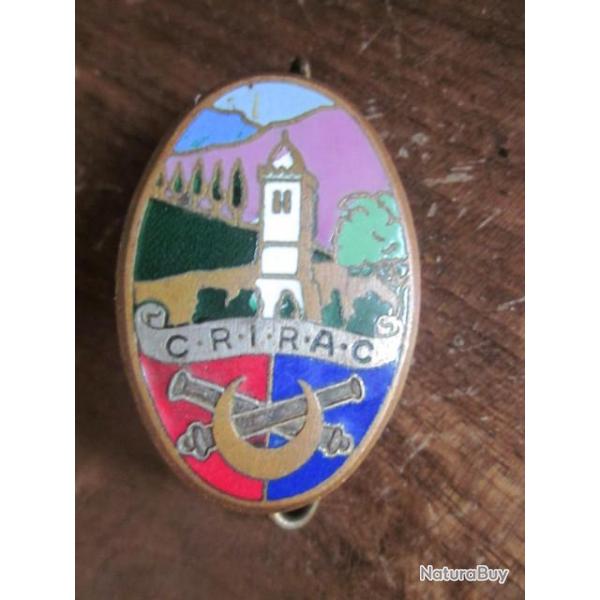 INSIGNE CENTRE REGIONAL D'INSTRUCTION DES RECRUES DE L'ARTILLERIE DE CAMPAGNE / G 1709 DRAGO PARIS