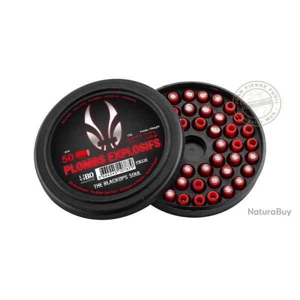 The Black Ops Soul - Plombs explosifs � t�te plate - cal. 4,5 mm - x50