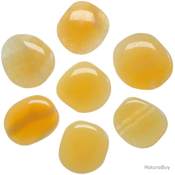 Galet plat calcite orange - A l'unit�