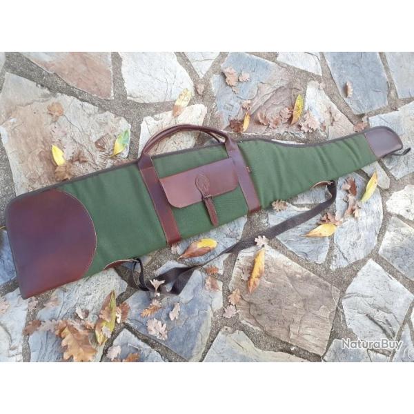 Etui / fourreau  luxe, Canvas et cuir ... long 120 cm