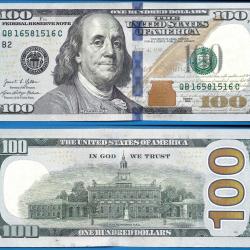 Usa 100 Dollars 2021 Neuf Mint New York B2 Franklin Etats Unis Dollar