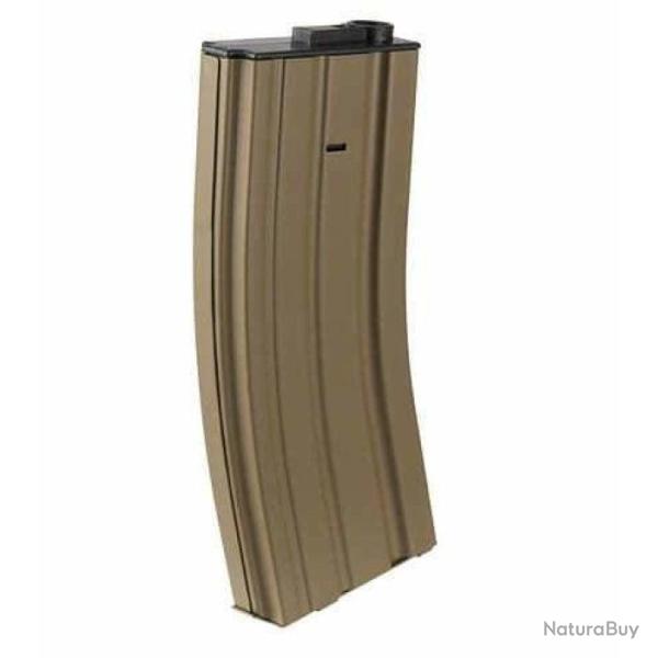 Chargeur Mid-cap m�tal 120 billes pour M4 AEG - Tan