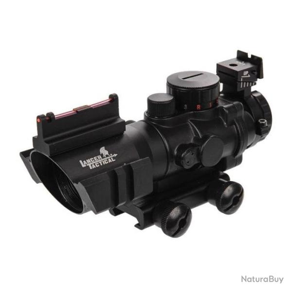 Lunette 4x32 rouge, vert et bleu