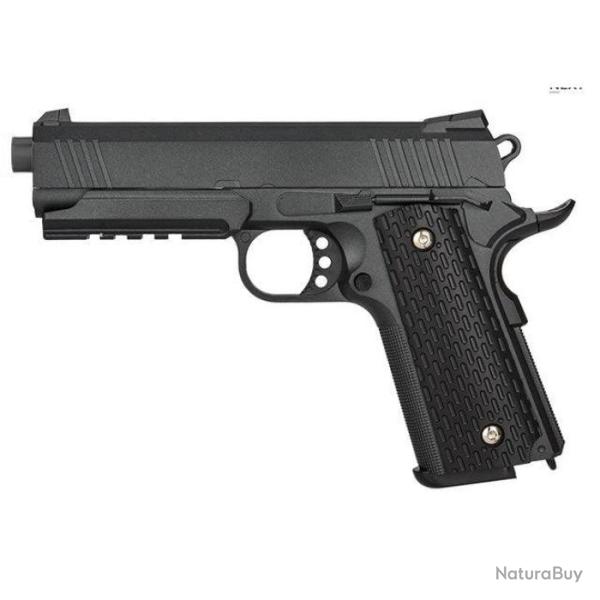 R�plique pistolet � ressort Galaxy G25 M1911 MEU full metal 0,5J Defa