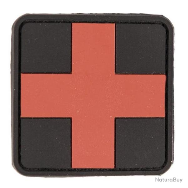 Patch PVC premier secours croix rouge 5.5 x 5.5cm