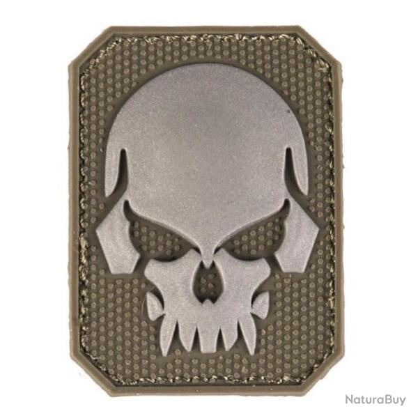 Patch PVC T�te de mort 6 x 4.5cm - OD Green