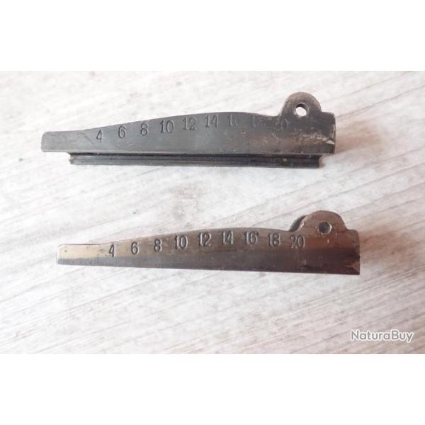 Support de planche gradue de hausse de fusils Rubin Schmidt ou cadet ? Vetterli ?