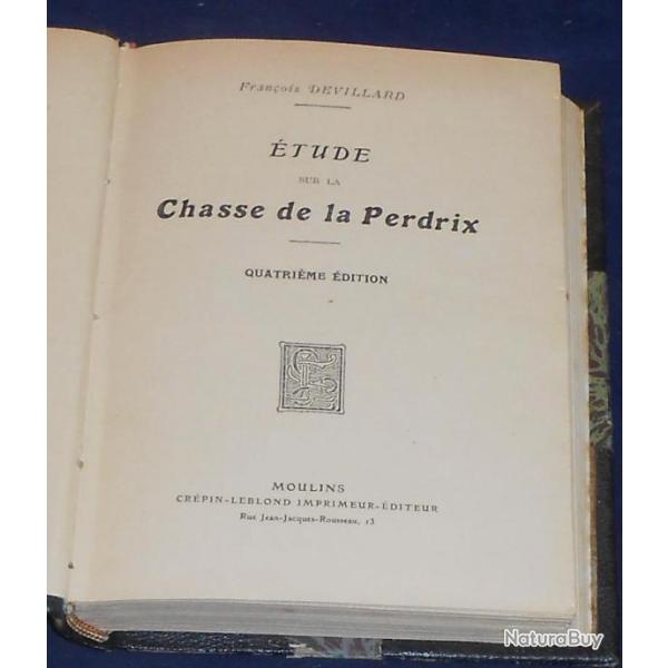 Etude sur la Chasse de la Perdrix