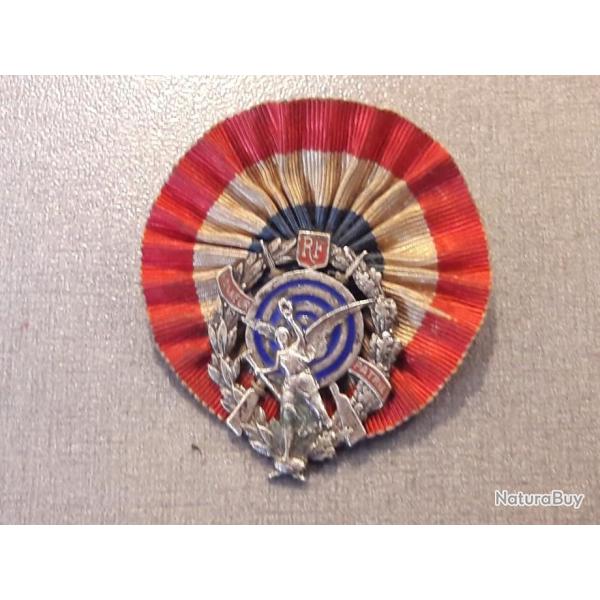 M�dailles pins badges d�corations tr�s anciennes de TIR PISTOLET fusil E.N.M. COURBEVOIS ...
