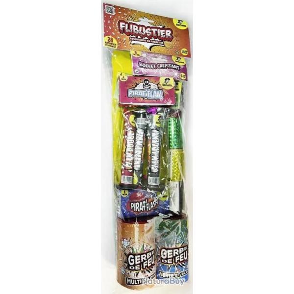 Feu d'artifice assortiment Flibustier 28 pi�ces