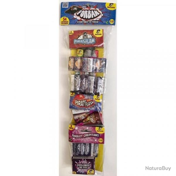 Feu d'artifice assortiment Forban 54 pi�ces