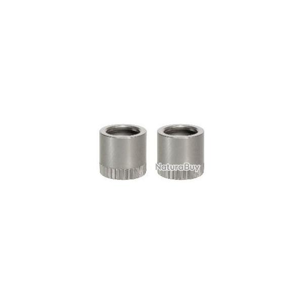 2 DOUILLES POUR ANNEAU DE GRENADI�RE � 9.6 x 1 / 23 mm, brillant, pour bois, tournante