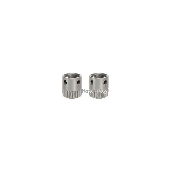 2 DOUILLES POUR ANNEAU DE GRENADI�RE � 6.1 x 1 / 23 mm, brillant, pour bois