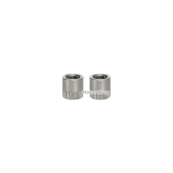 2 DOUILLES POUR ANNEAU DE GRENADI�RE � 6.1 x 1 / 23 mm, brillant, pour bois, tournante