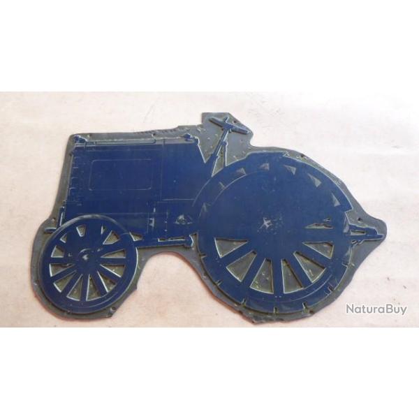 ANCIENNE PLAQUE D IMPRIMERIE TRACTEUR