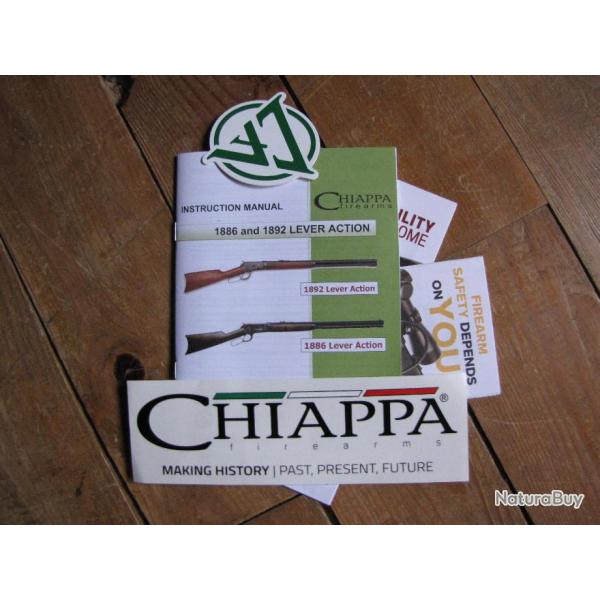 Notice pour CHIPPA 1892 et 1889 lever action en Englais (a199)