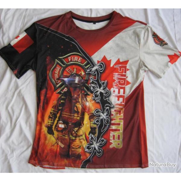 T SHIRT  POMPIERS - Ref.01