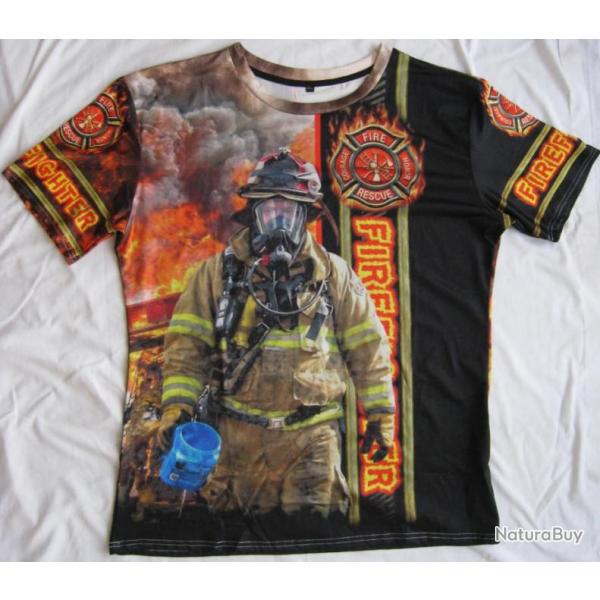 T SHIRT  POMPIERS - Ref.02