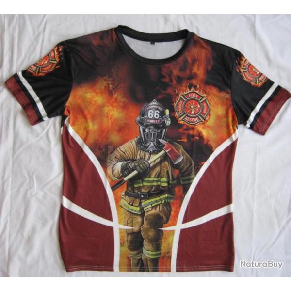 T SHIRT  POMPIERS - Ref.03